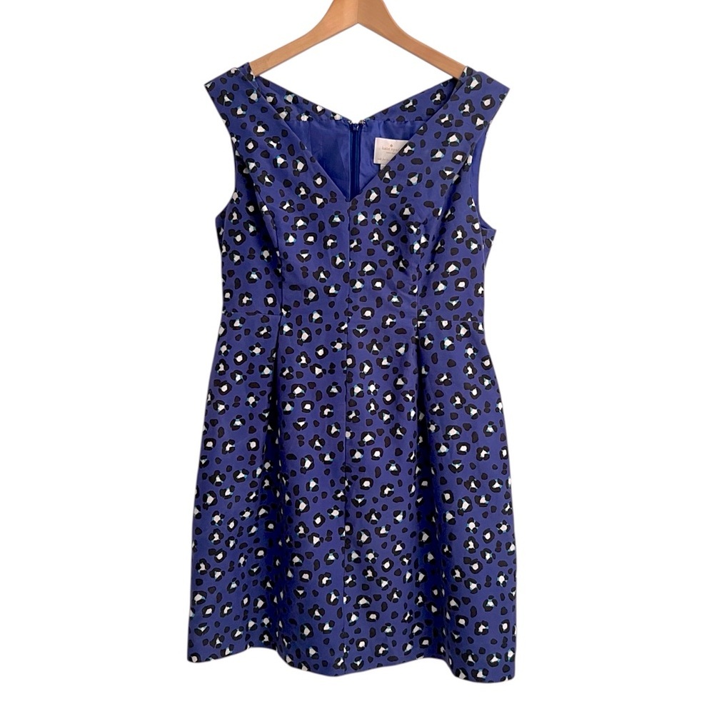 Kate Spade Cyber Cheetah Leopard Dawson Dress Sleeveless Fit And Flare - Picture 2 of 7